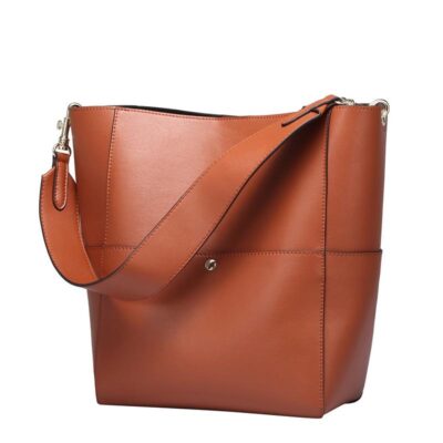 Leather Bucket Bag